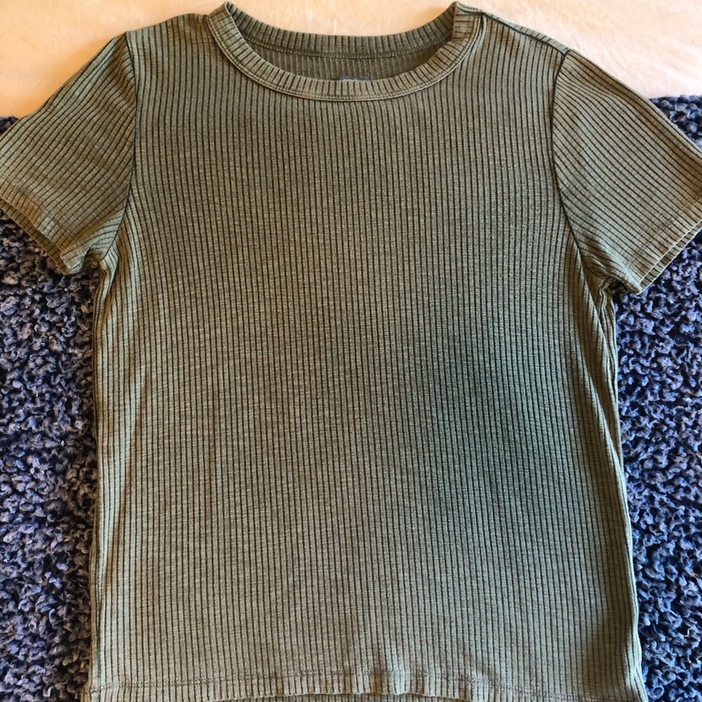 ribbed american eagle tee
